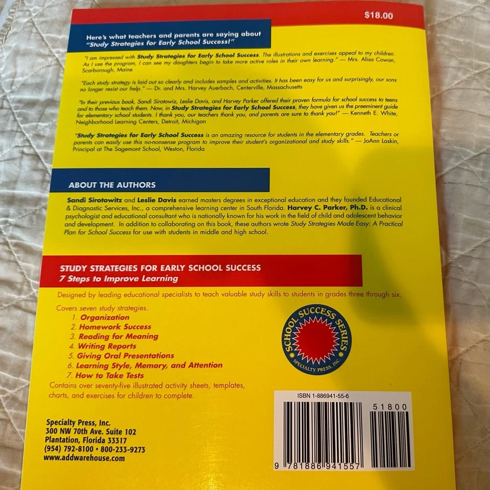 Study strategies for early school success- grades 3-6- NEW! - Picture 10 of 10